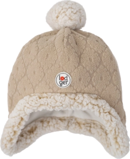Bonnet en polaire Lodger Hatter Folklore beige 6–12 mois
