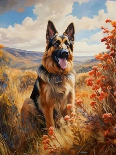 Norimpex peinture par numéros Berger dans les montagnes 40 × 50 cm