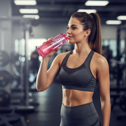 Bouteille de sport en plastique Training Time 550 ml - 1 pièce