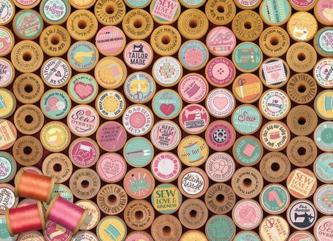 Puzzle Broderie heureuse 1000 pièces COBBLE HILL