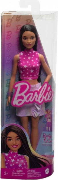 Poupée Barbie Fashionistas avec top rose à étoiles
