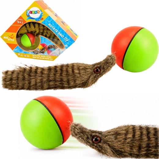 Balle interactive résistante à l’eau avec furet en peluche