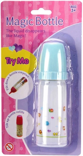 Biberon magique pour poupée avec lait disparaissant 14,5 cm - 1 pièce