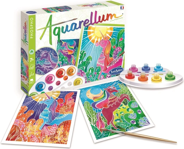 SentoSphere set d’aquarelle phosphorescent – licornes
