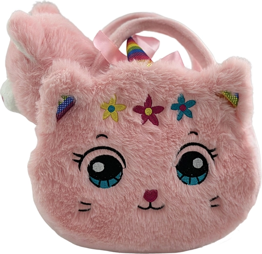 Sac à main en peluche chat avec peluche Lily