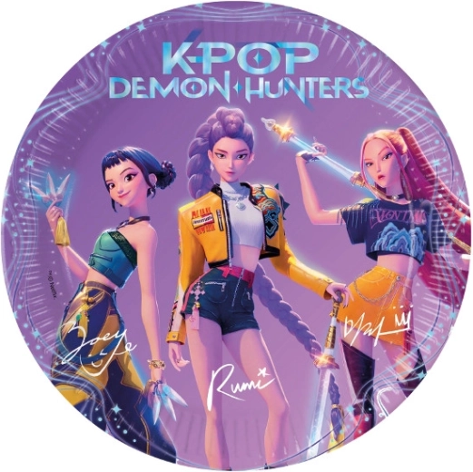 Assiettes en papier Demon hunters K-POP 23 cm (8 pièces)