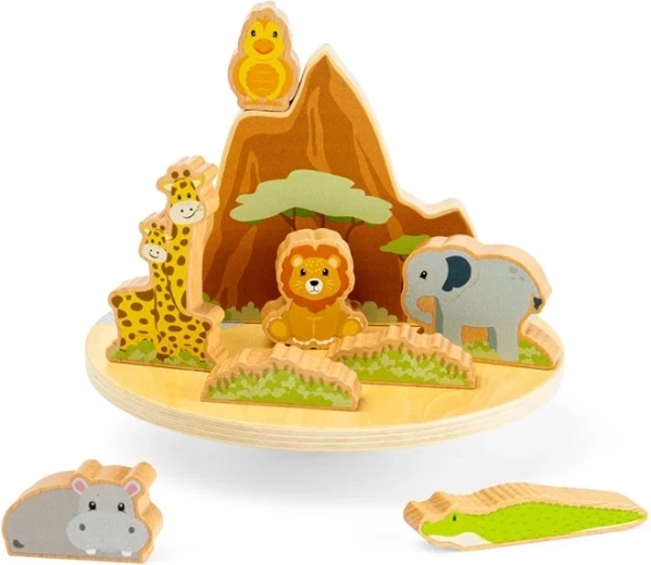 Bigjigs Toys jeu d’équilibre jungle en bois