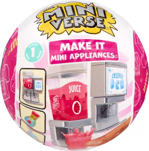 MGA’s Miniverse Make It Mini Appliances – mini distributeur de boissons et de glace (blind box) - 1 pièce