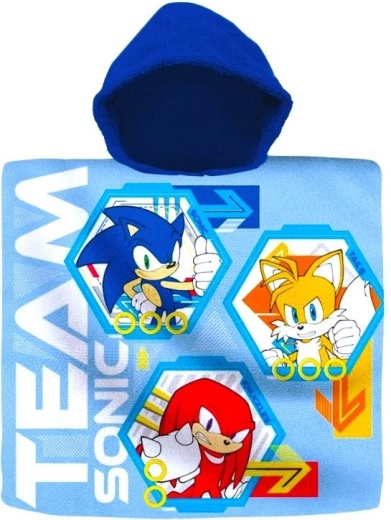 Poncho Sonic - 1 pièce