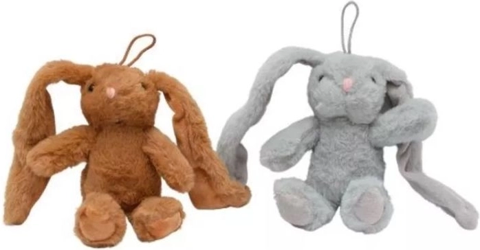 Petit lapin en peluche aux longues oreilles – petit pendentif à suspendre