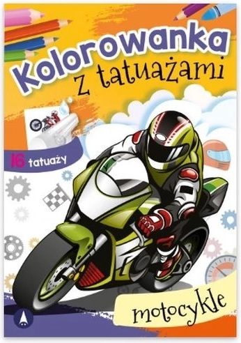 Coloriages avec tatouages lavables – Motos
