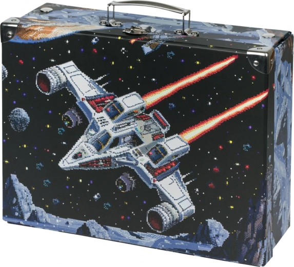 Valise scolaire pliante Pixel Space avec ferrure