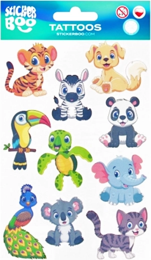 Tatouages pour enfants animaux - 1 pièce
