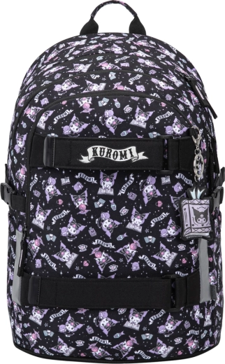Sac à dos scolaire Baagl Skate Kuromi noir