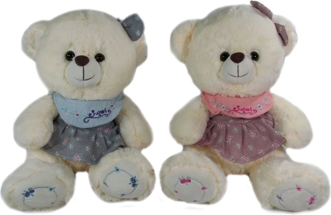 Ours en peluche en robe 32 cm