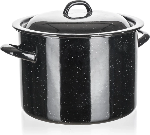 Marmite émaillée avec couvercle 5,5 l, diamètre 22 cm