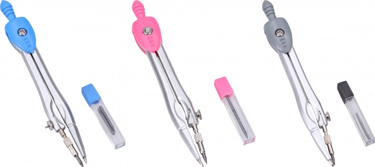 Compas avec mines de rechange