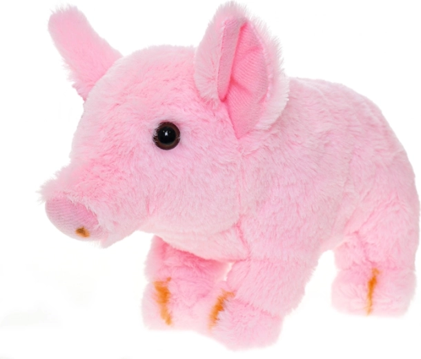 Cochonnet en peluche 24 cm – rose, debout