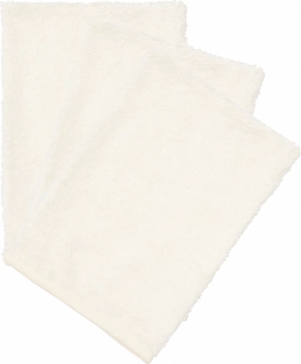 Gants de toilette Timboo Daisy White (3 pcs)
