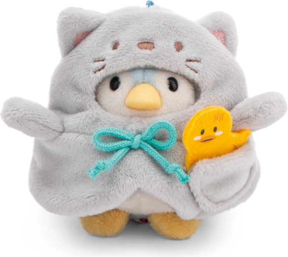 Nici MyMochi pingouin Waddle 8 cm en costume de chat avec petit canard – coffret cadeau