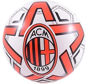 Ballon de football Brother A.C. Milan 23 cm certifié rouge et blanc