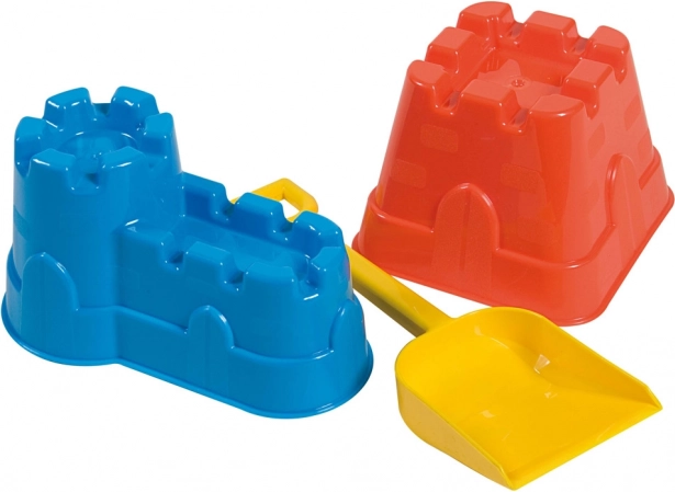 ANDRONI moules à sable – remparts avec pelle (assortiment de couleurs)