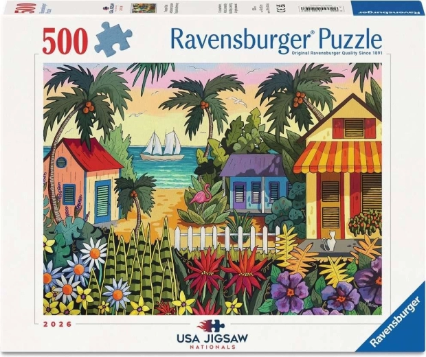 Puzzle Ravensburger USA Jigsaw Nationals : ambiance tropicale 500 pièces