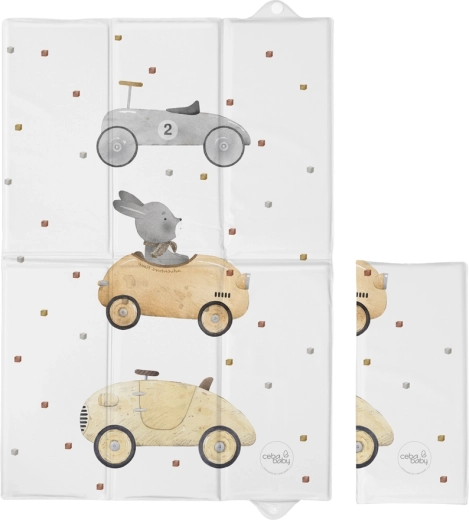 Ceba Baby matelas à langer de voyage Basic Bunny Driver 60 × 40 cm
