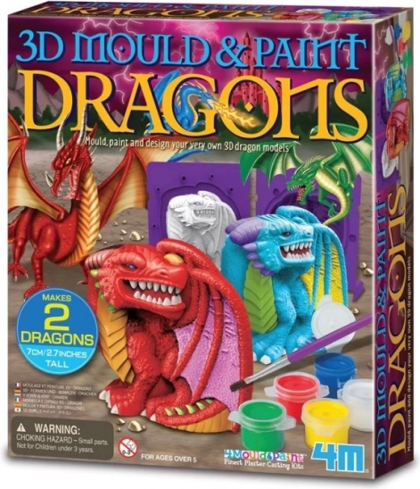 Coffret créatif moulages en plâtre – dragon
