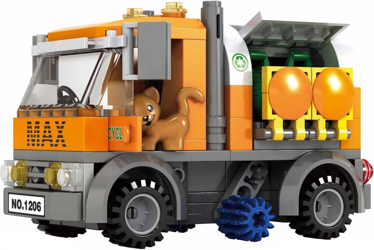 Jeu de construction compatible éboueurs 157 pièces BLOXO