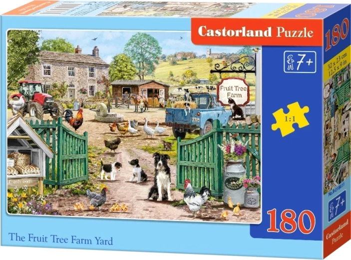 Puzzle Castorland Ferme avec verger fruitier, 180 pièces