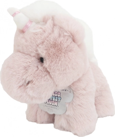 Licorne en peluche rose 40 cm