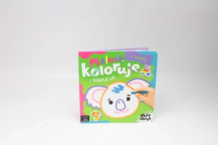 Aksjomat Petit colorie et colle des autocollants – koala (contours épais)