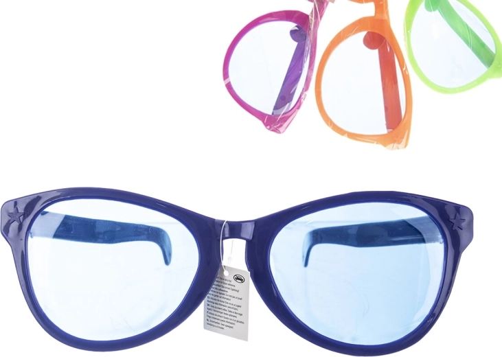 Méga lunettes de fête néon 25 cm (4 variantes)