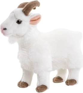 Peluche chamois blanc éco-responsable 23 cm