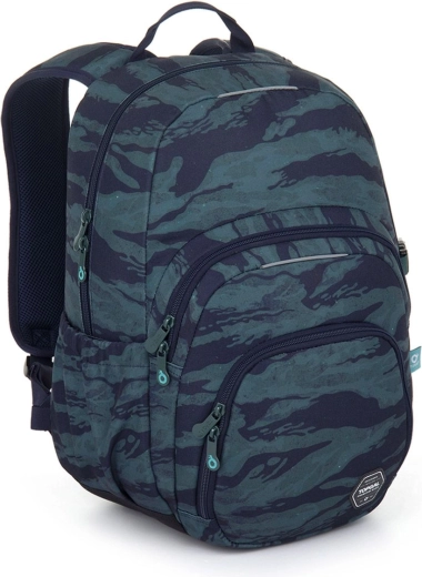 Sac à dos étudiant camouflage Topgal Skye