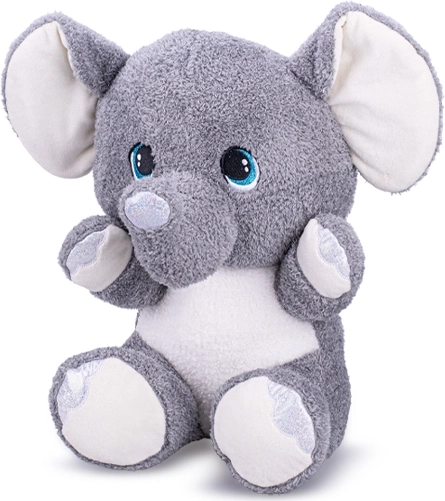 Éléphant en peluche assis 16,5 cm