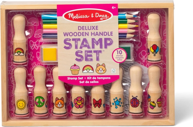 Coffret créatif deluxe tampons, encres et crayons MELISSA & DOUG