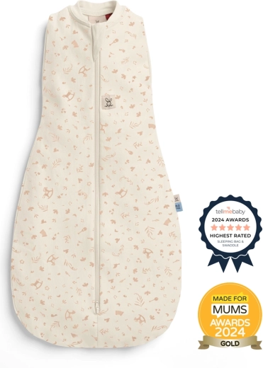 emmaillotage et gigoteuse 2-en-1 ergoPouch Cocoon Lullaby, 0 à 3 mois, 0,2 TOG