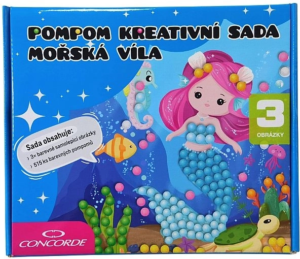 Kit créatif avec pompons Sirène CONCORDE
