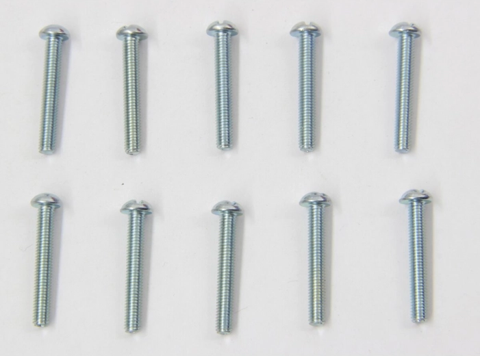 Vis à tête cylindrique M3 × 20 mm, galvanisées - 10 pièces