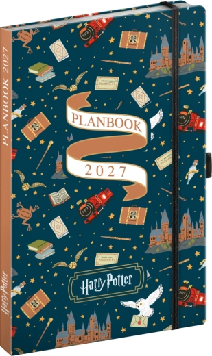 Planbook Notique : agenda et carnet de notes Harry Potter Poudlard Express 2027, 13 × 21 cm
