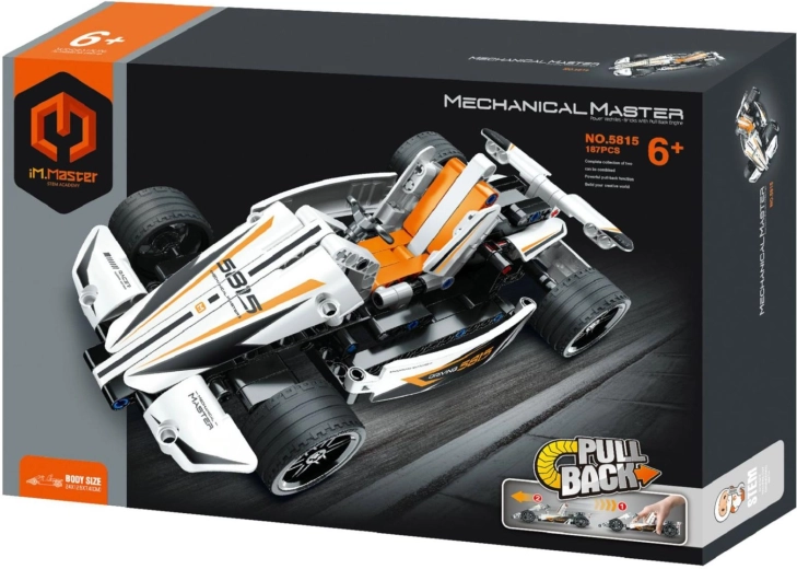 Kit de construction iM.Master de voiture de course à mécanisme à rétropropulsion
