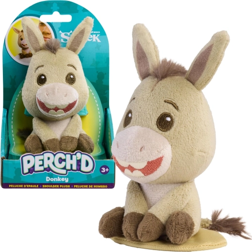 Âne en peluche à porter sur l’épaule Shrek Perch’d 11,5 cm