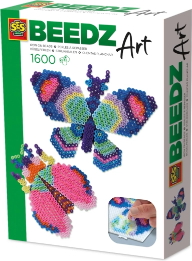 Perles à repasser BEEDZ Art – papillon et scarabée, effet 3D