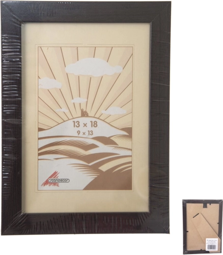 Cadre photo en bois marron 13 × 18 cm