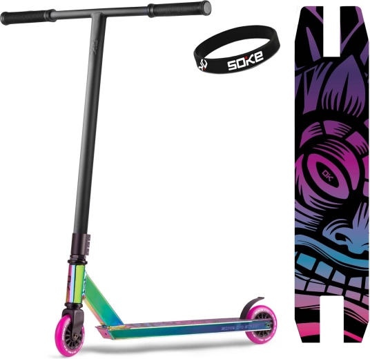 Trottinette freestyle Soke Evo Street noire neochrome
