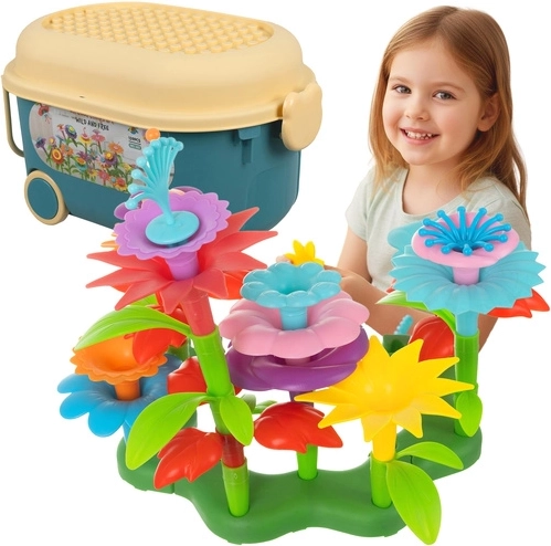 Jeu de construction créatif Jardin de fleurs 3D, 139 pièces