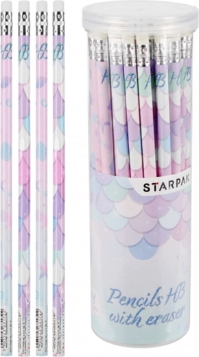 Crayon à papier avec gomme dans un tube - 1 pièce