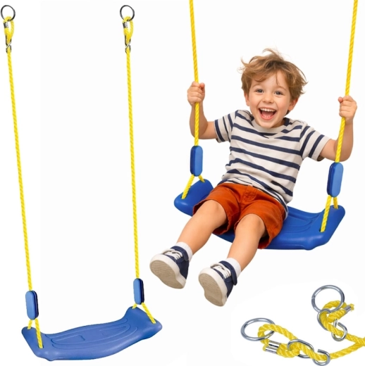 Balançoire de jardin pour enfants avec cordes réglables